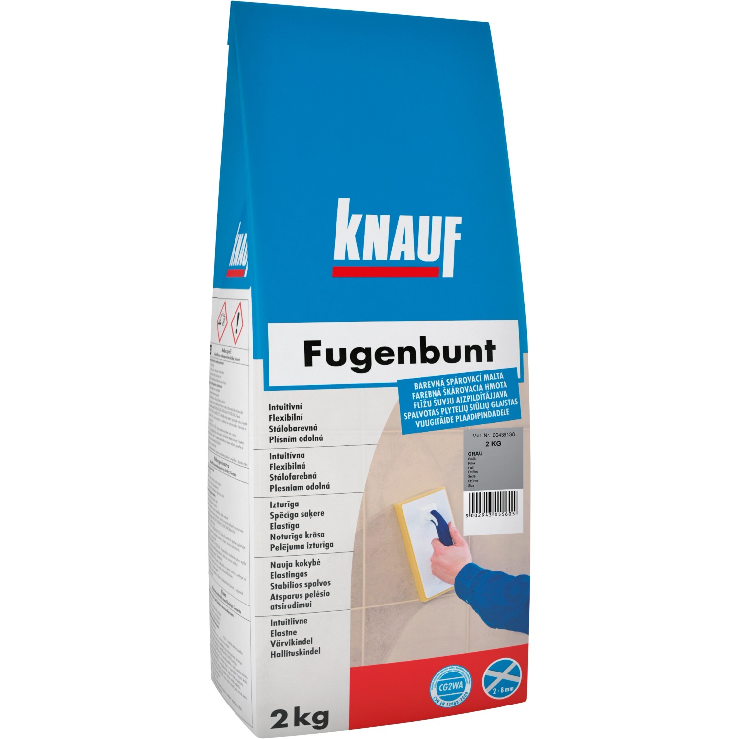 Knauf Spárovací hmota FUGENBUNT GRAU 2 kg