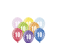 PartyDeco Balón latexový metal 30cm 