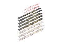 LUX-TOOLS Kazeta listů přímočaré pily upínání U, 10dílná