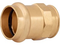 Lisovací přechodový nátrubek červený bronz, pr. 28 mm x 24,1 mm (Rp 3/4), 1 ks Lisovací přechodový nátrubek červený bronz, pr. 28 mm x 24,1 mm (Rp 3/4), 1 ks