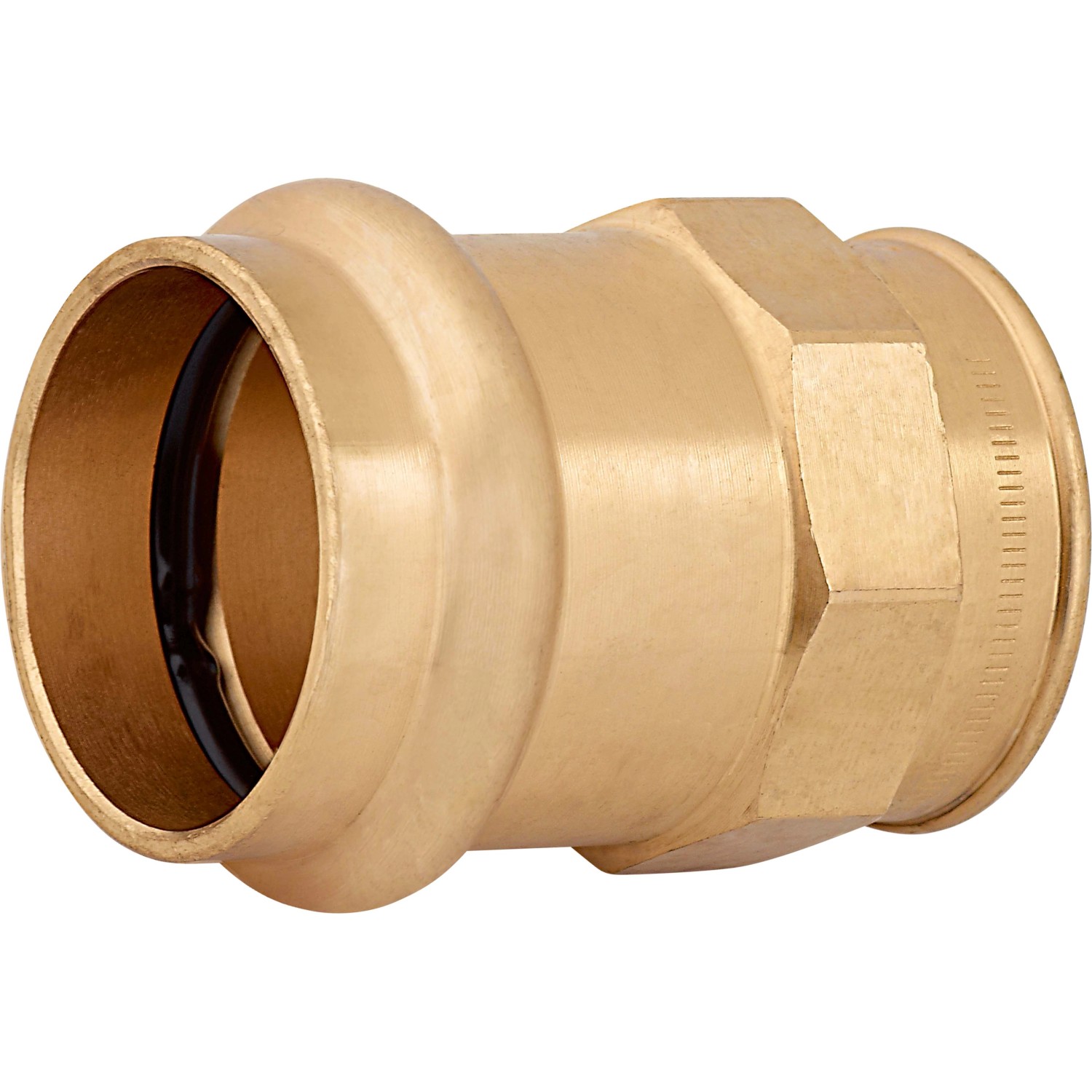 Lisovací přechodový nátrubek červený bronz, pr. 28 mm x 24,1 mm (Rp 3/4), 1 ks