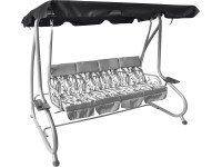 Střecha pro 4místnou hollywoodskou houpačku Talca, tmavě šedá, 145 x 257 cm