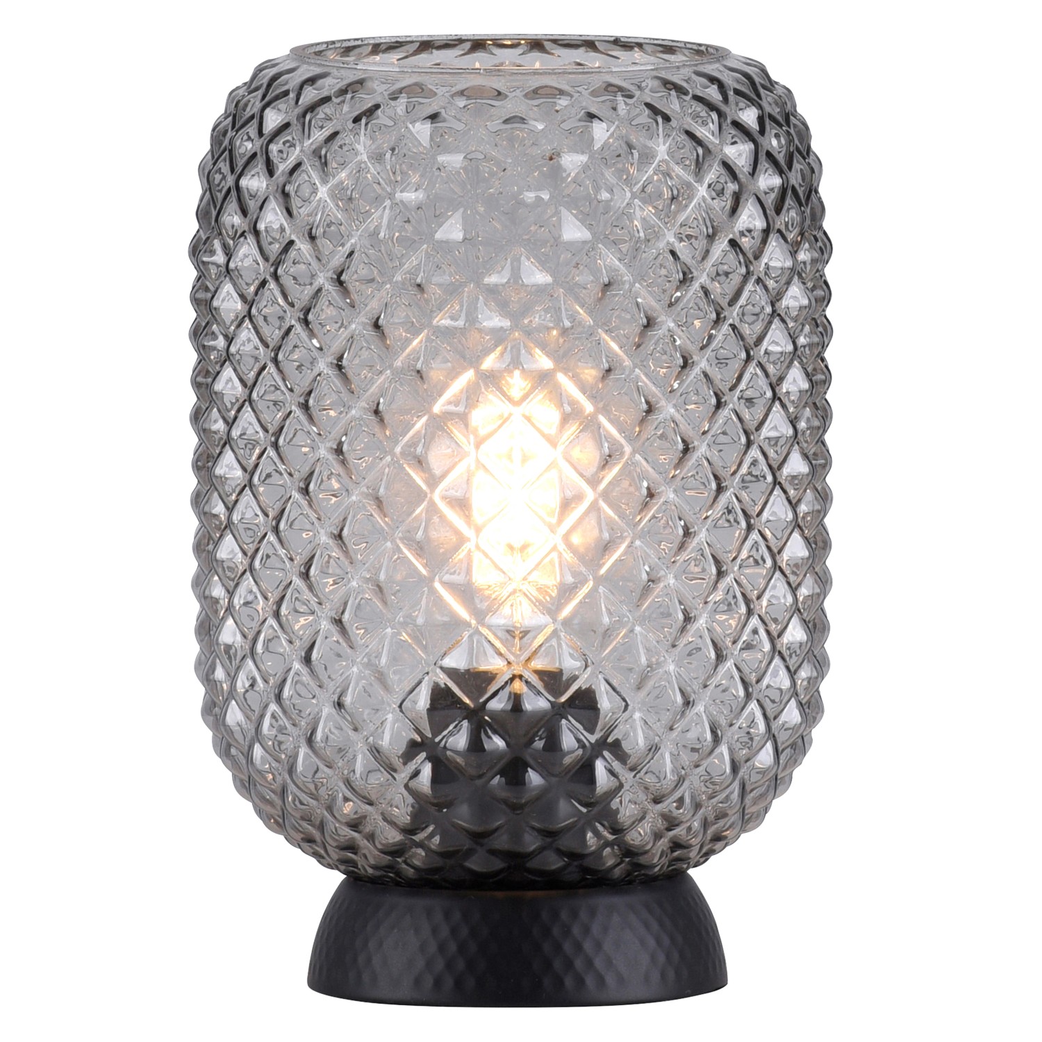 Just Light Stolní lampa Reishi, černá, pr. 15 x 22,5 cm