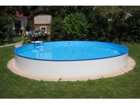 Summer Fun Bazénová sada s ocel. stěnou zapuštěný a nadzemní, 400 x 120 cm