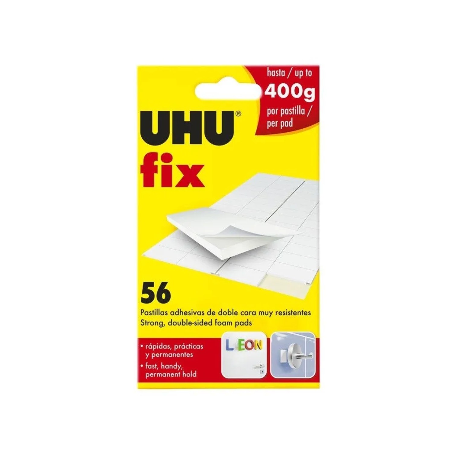 Oboustranně lepicí polštářky UHU Fix 56 ks Uhu