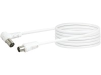 Schwaiger Připojovací kabel úhlová zástrčka 90° bílý 5 m Schwaiger Připojovací kabel úhlová zástrčka 90° bílý 5 m