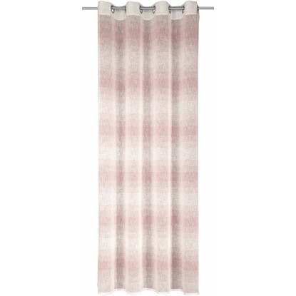 Závěs s oky Modena, růžový, 245 x 135 cm