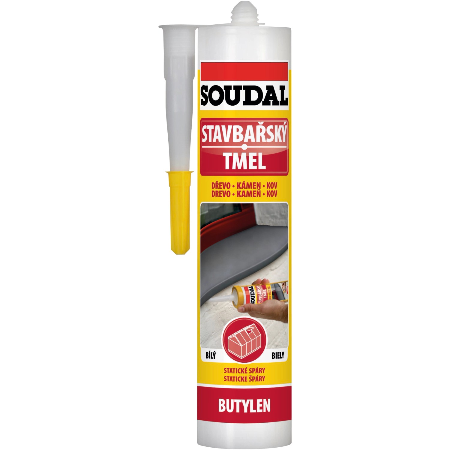 Soudal Stavbařský tmel bílý 280 ml