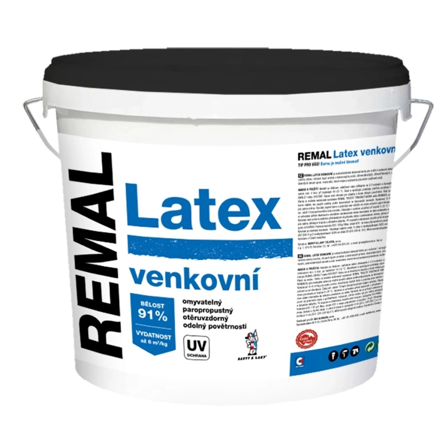 REMAL Latexový nátěr Latex V2065 venkovní bílý 5 kg