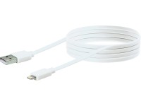 Schwaiger Apple Lightning Plochý kabel bílý 2 m