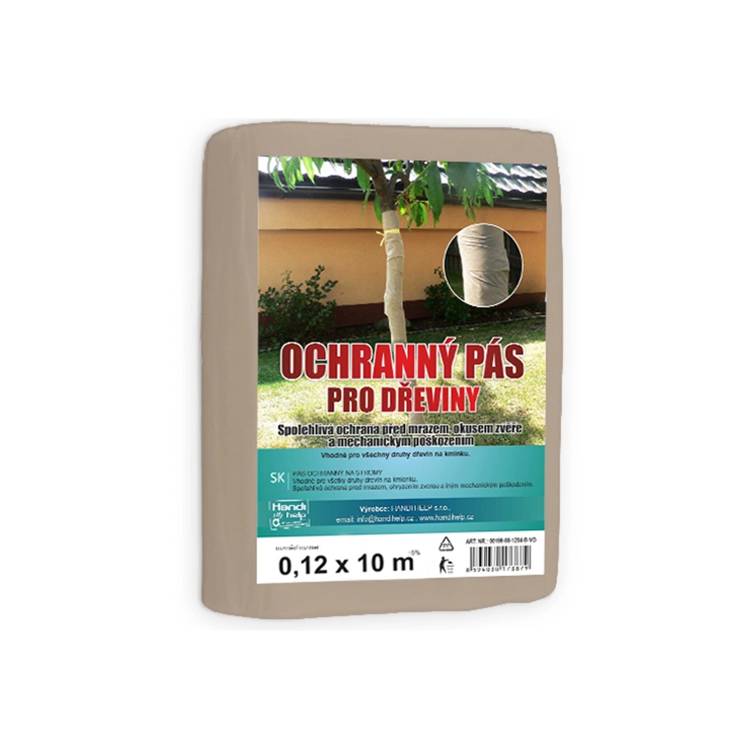 Ochranný pás světle hnědý 0,12 x 10 m