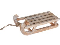 Koopman Vánoční dekorace dřevěné sáně s LED osvětlením, 30 x 14 x 11 cm Koopman Vánoční dekorace dřevěné sáně s LED osvětlením, 30 x 14 x 11 cm