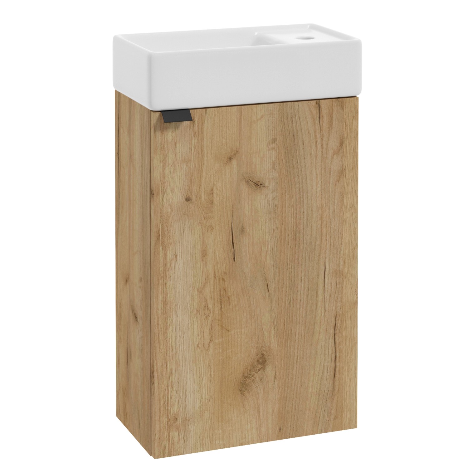 Deftrans Koupelnová skříňka DIEGO D40 s umyvadlem, zlatý dub, 40 x 69 x 22 cm