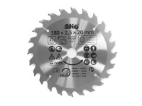 Magg Pilový kotouč 180 x 2,5 x 20 mm / 24 zubů střídavě šikmé Magg Pilový kotouč 180 x 2,5 x 20 mm / 24 zubů střídavě šikmé