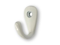 Háček 1747 kov bílý 35 mm x 18 mm x 27 mm Háček 1747 kov bílý 35 mm x 18 mm x 27 mm