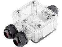 Vodotěsná kabelová spojka XYM25-3P, IP68, 3x 0,75-2,5 mm2, 250V/16A