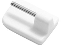 Gardinia Nalepovací háček pro vitrážní tyč, bílý, 4 ks, v. 11 mm