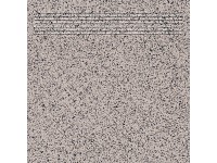 Cersanit Dlažba schodovka Mount Everest, šedá/černá, 30 x 30 cm