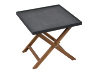 Odkládací stolek Amy tmavě šedý 450 x 500 x 500 mm