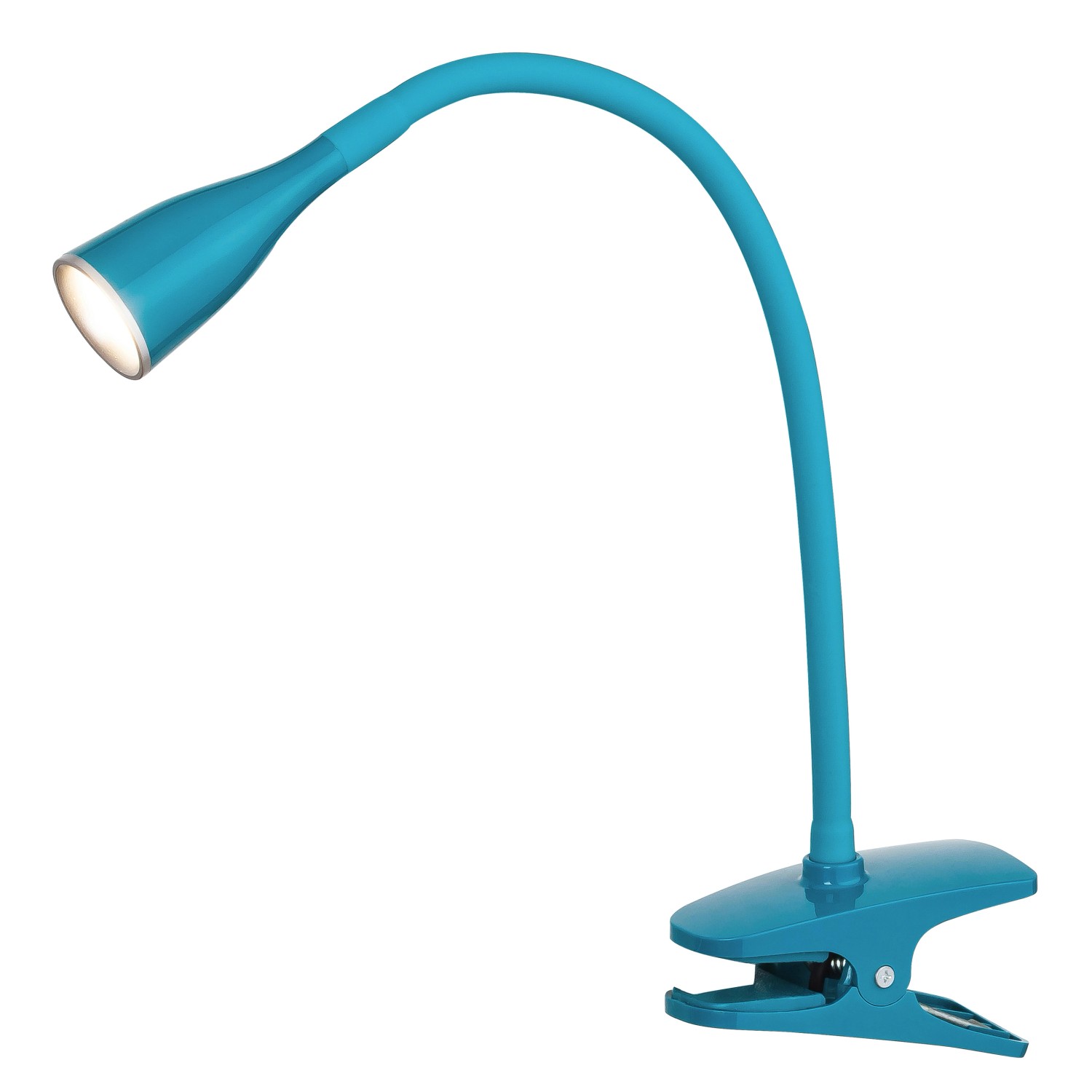 Rabalux Připínací stolní lampa Jeff, 4,5 W, 330 lm, 3000 K, modrá, 13 x 35 cm