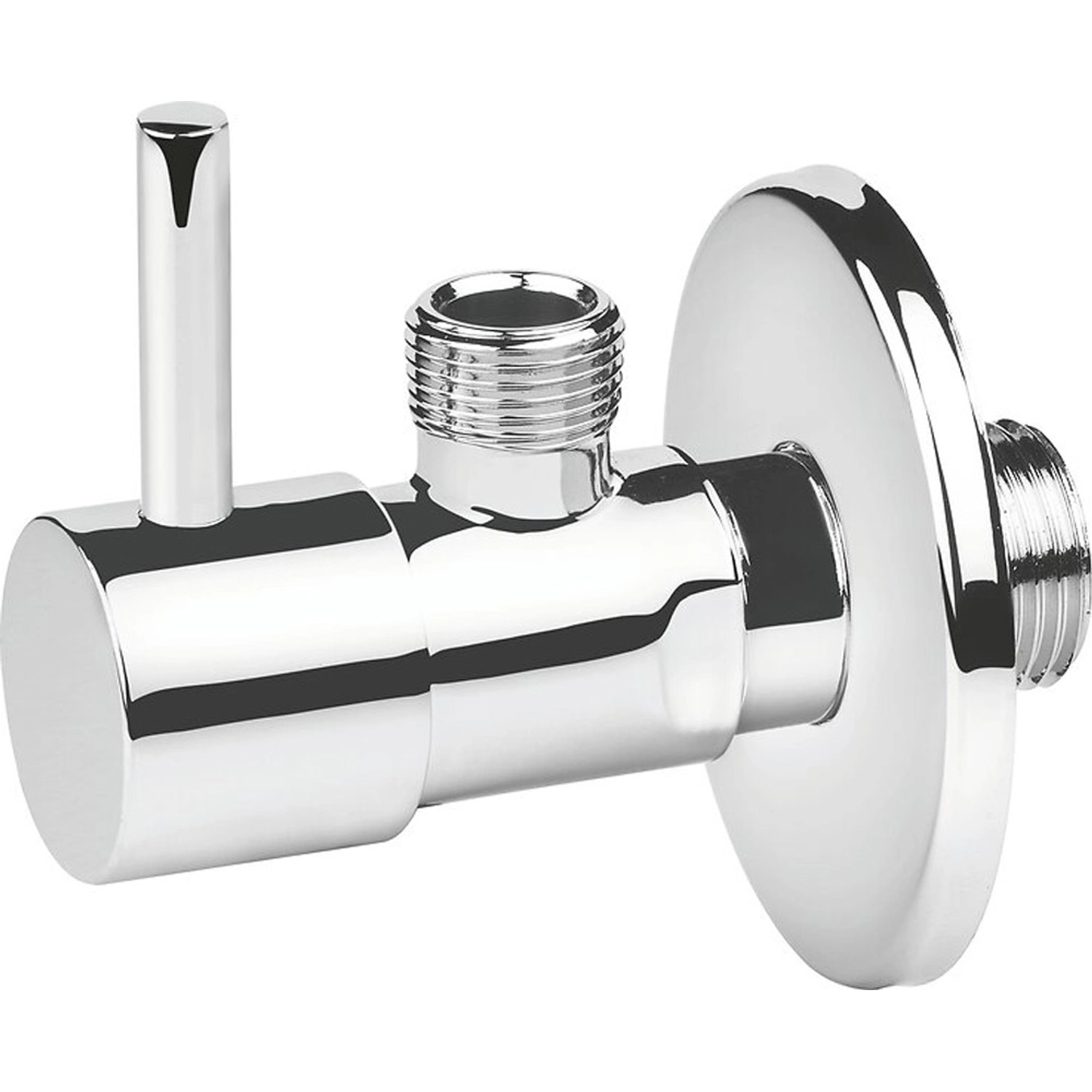 baliv Designový rohový ventil EV-3410 s páčkou, chrom, 1/2" x 3/8"