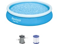 Bestway Bazén Fast Set vč. čerpadla a kartuše, modrý, pr. 366 x 76 cm
