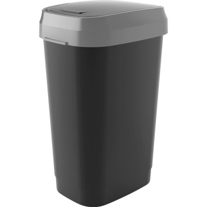 Kis Koš na odpadky Dual Swing, černý, 50 l