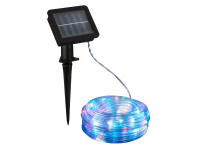 Briloner Venkovní LED solární pásek 100x LED RGB, IP44, 10 m
