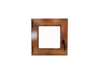 TeraGlass Okno plastové 4-komorové, 2-sklo, zlatý dub, 600 x 600 x 60 mm, L TeraGlass Okno plastové 4-komorové, 2-sklo, zlatý dub, 600 x 600 x 60 mm, L