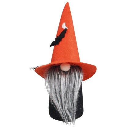 Anděl Přerov Halloween skřítek s netopýrem na postavení 24 cm