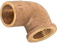 Pájecí koleno 90 ° 4090G červený bronz, pr. 15 mm x 14,9 mm (Rp 3/8), 1 ks Pájecí koleno 90 ° 4090G červený bronz, pr. 15 mm x 14,9 mm (Rp 3/8), 1 ks