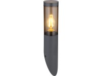 GLOBO Venkovní svítidlo BOSTON kouřová E27 23 W pr. 76 x 410 mm