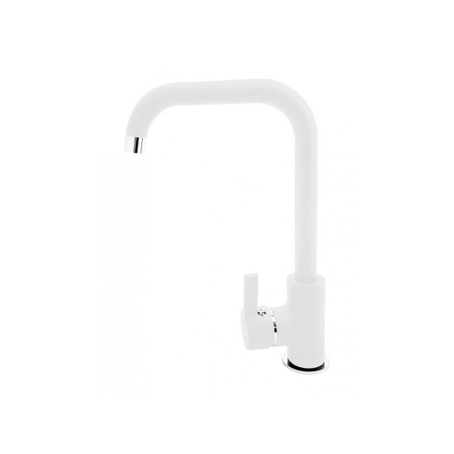 Pyramis Granitová Stojánková dřezová baterie Silvio, sněhově bílá