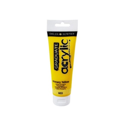 Daler Rowney Akrylová barva GRADUATE primární žlutá, 120 ml