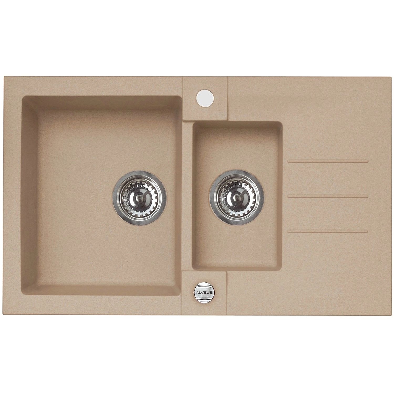 Alveus Granitový dřez Rock 70, béžová, 78 x 48 cm