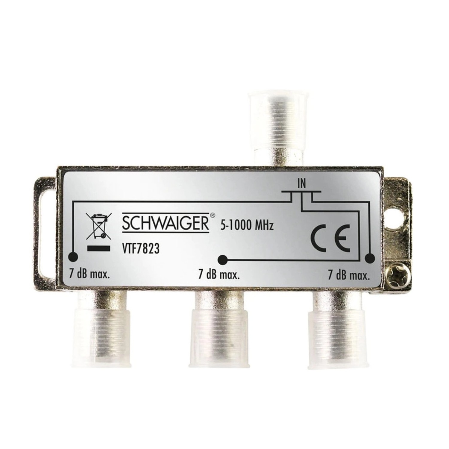 Schwaiger Anténní rozbočovač, 3-násobný, 7 dB