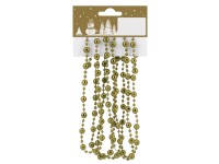 Fazetový kuličkový řetěz 180 cm