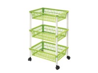 Tontarelli Pojízdný vozík Mito 3, limetková, 40 x 29 x 62 cm