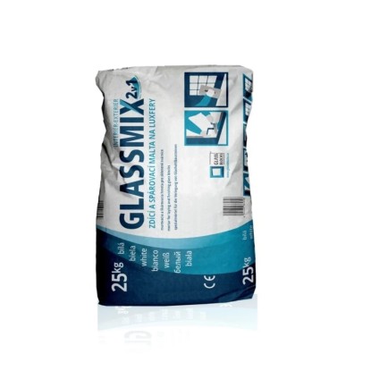 Zdicí a spárovací malta na luxfery Glassmix 2v1 bílá 25 kg