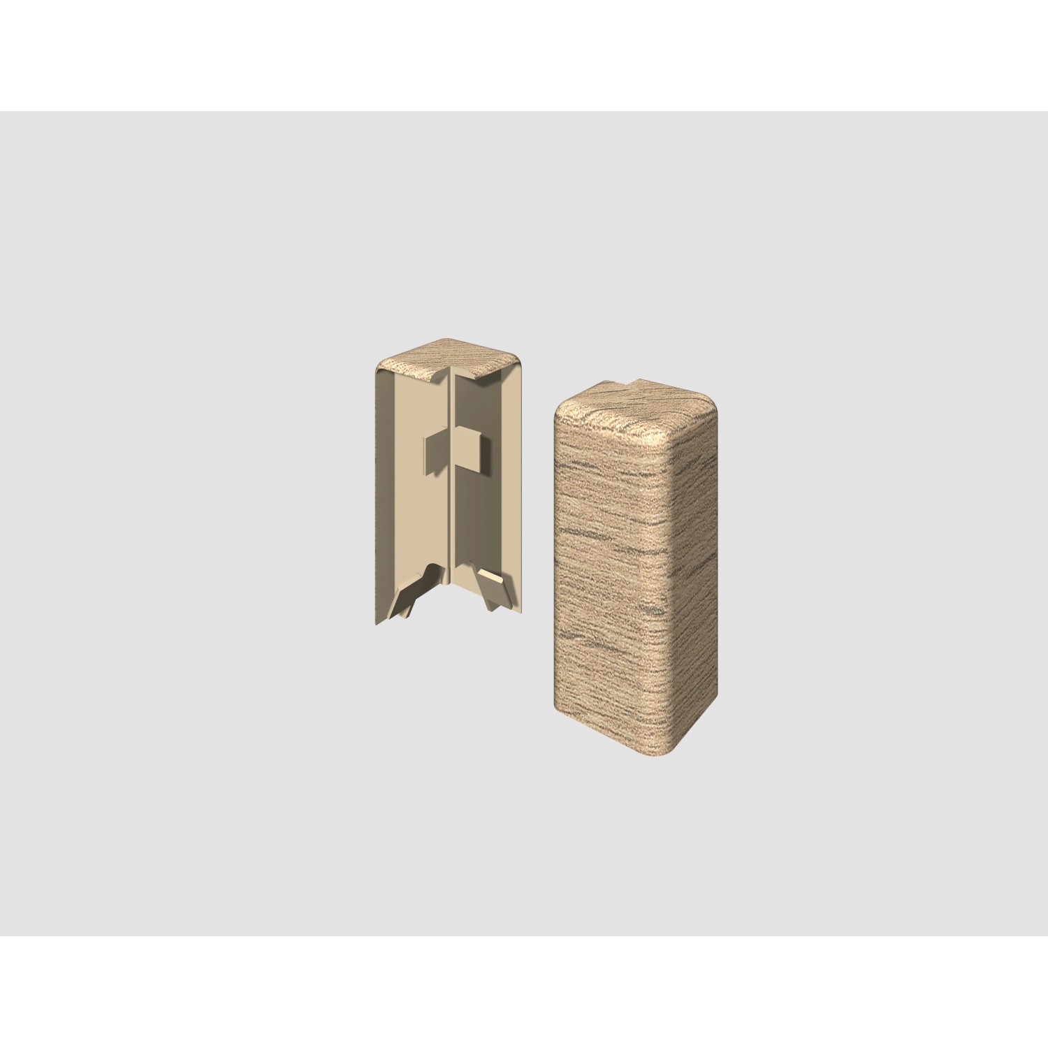 Egger Vnější roh pro soklovou lištu CUBICAL dub středně hnědý, 2 ks