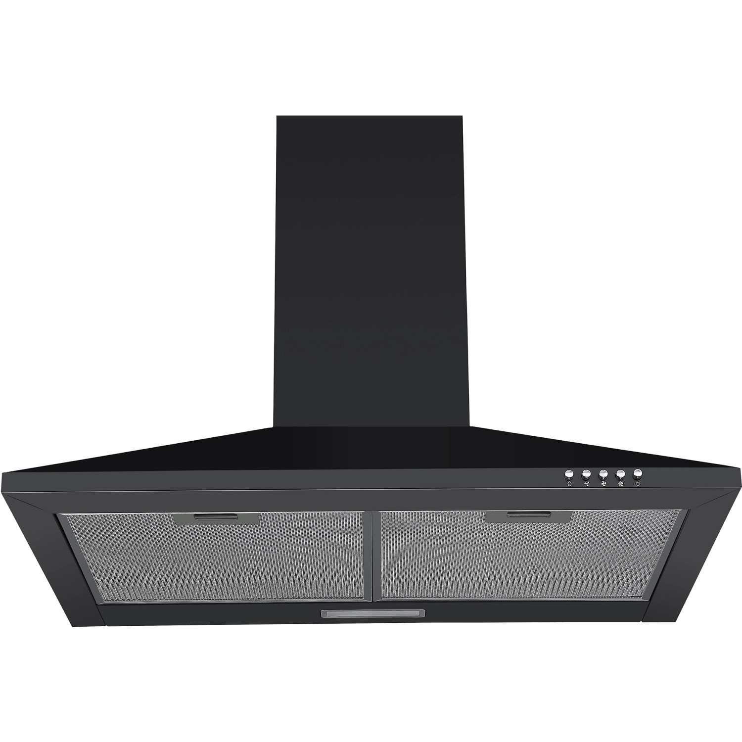 Respekta Komínová digestoř Karena CH22055SA, černá, 58-96 x 60 x 47,5 cm