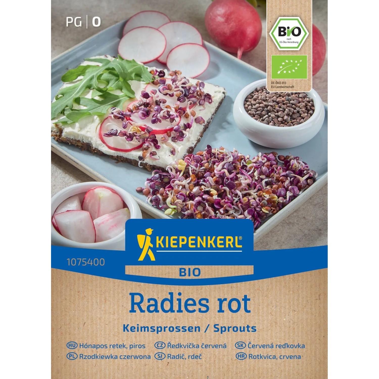 KIEPENKERL BIO Ředkvička červená (Raphanus sativus) ke klíčení 30 g