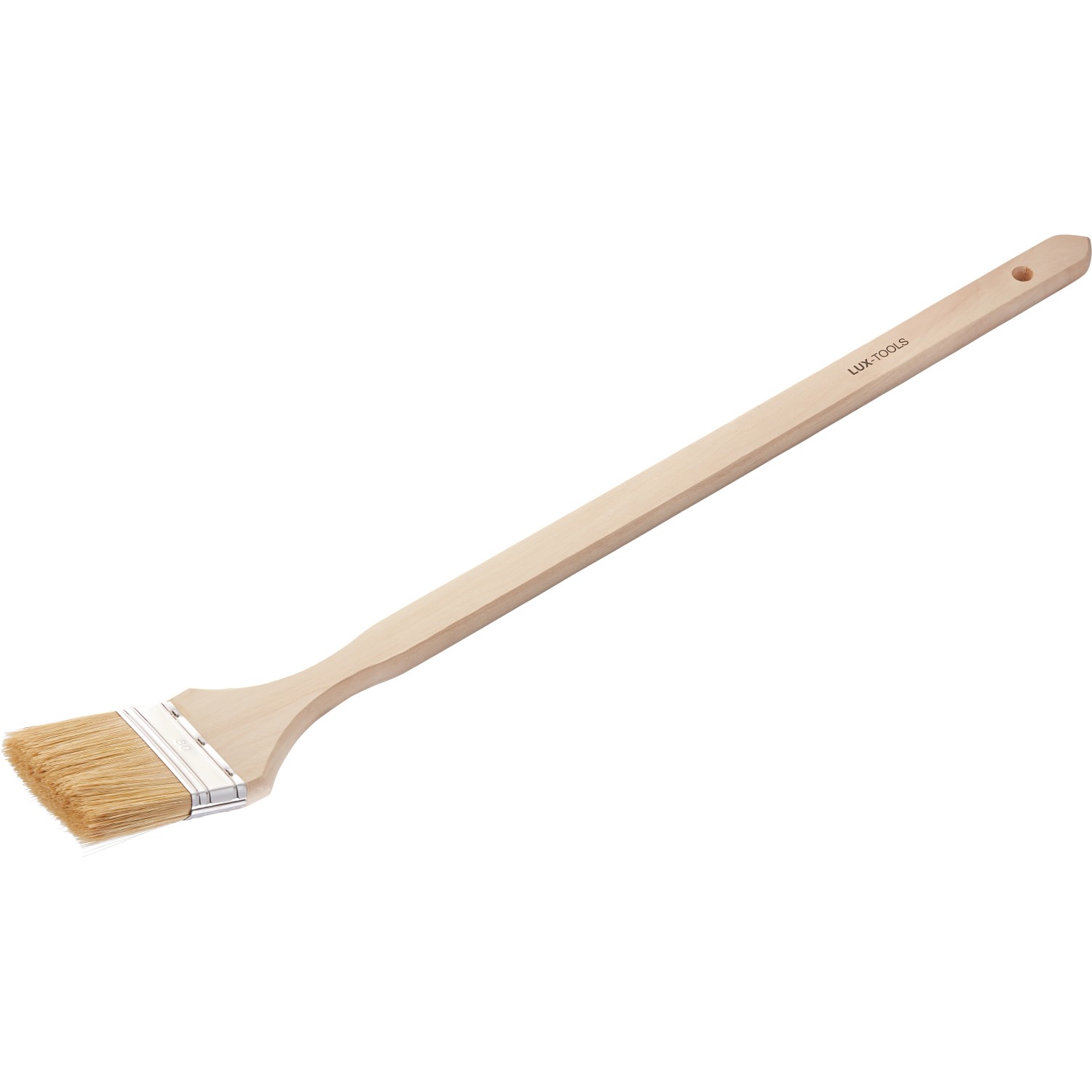 LUX-TOOLS PRO Zárohový štětec na vodou ředitelné barvy, dřevěná rukojeť, 80 mm