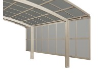 Ximax Boční stěna k přístřešku na auto Portoforte/Linea 2 moduly ocelová 150 cm