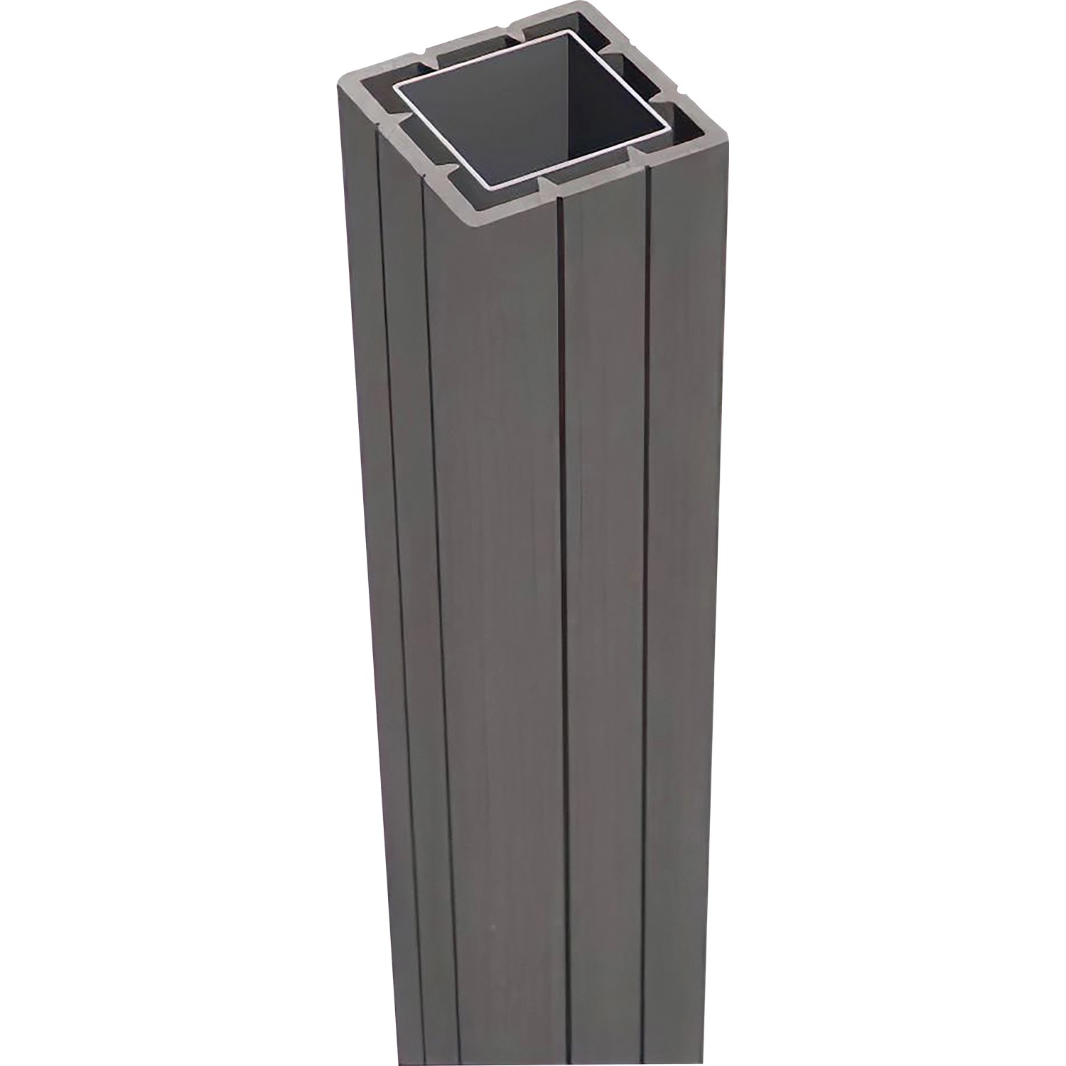 Ocelový sloupek pro WPC plot šedá