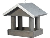 Ptačí krmítko, borovicové dřevo/zinek, černá, 26 x 26 x 24 cm Ptačí krmítko, borovicové dřevo/zinek, černá, 26 x 26 x 24 cm