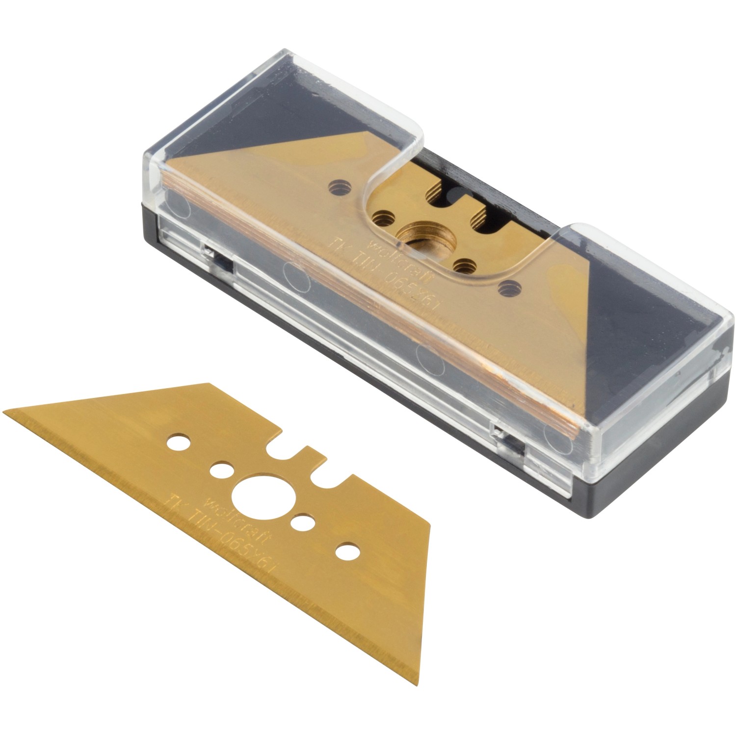 Wolfcraft Profesionální trapézové čepele s povrchem TiN, 5 ks, 0,65 x 61 mm