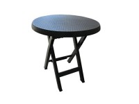 MEGA PLAST Skládací stolek TEO antracitový pr. 70 x 70 cm
