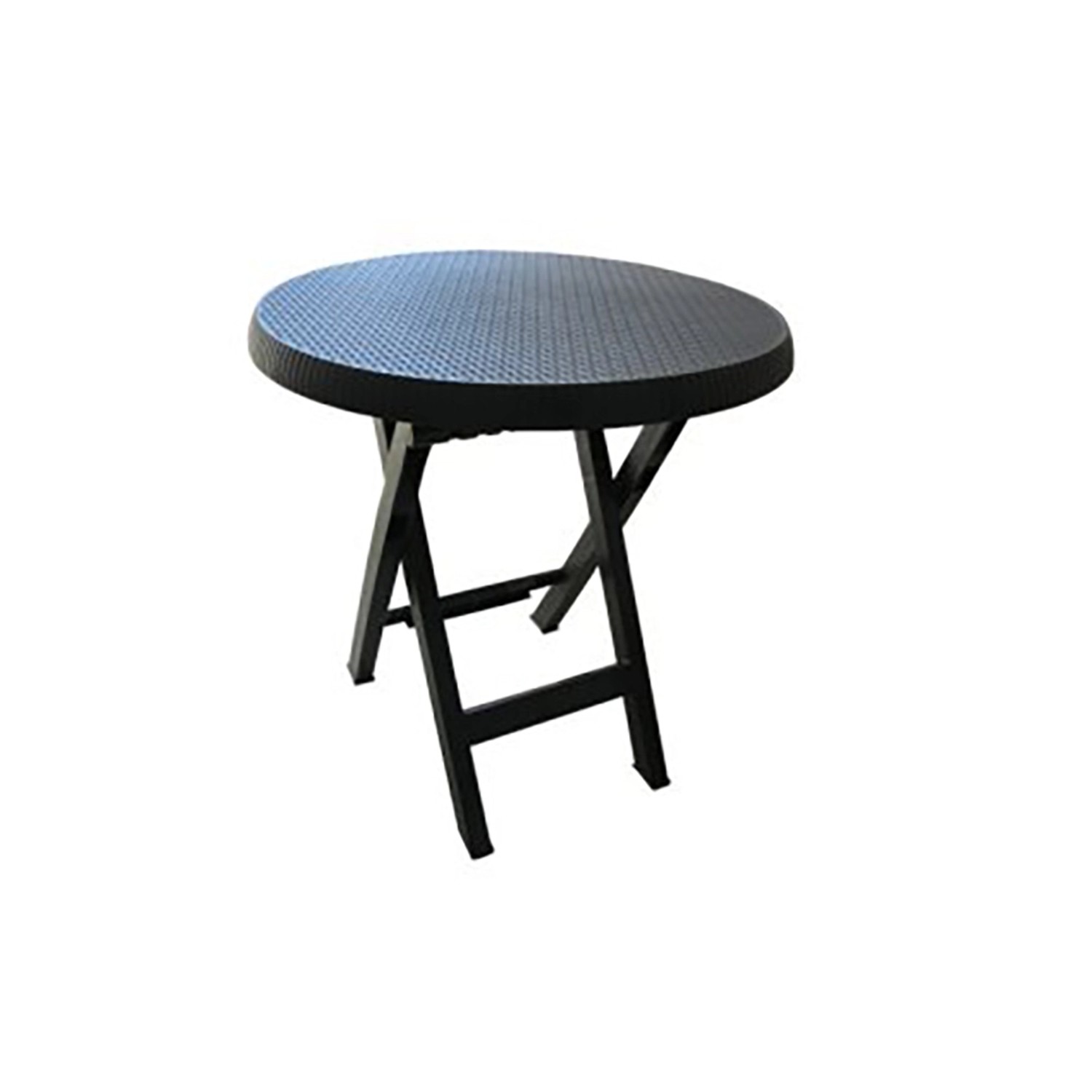 MEGA PLAST Skládací stolek TEO antracitový pr. 70 x 70 cm