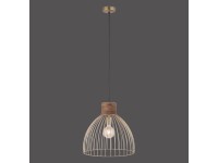 Just Light. Závěsné svítidlo Alami 1bodové, matný mosaz, pr. 40 x 120 cm Just Light. Závěsné svítidlo Alami 1bodové, matný mosaz, pr. 40 x 120 cm